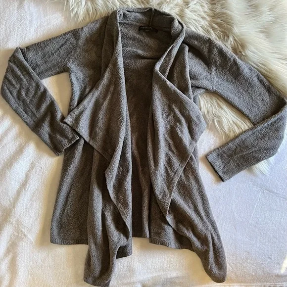 BAREFOOT DREAMS Bamboo Cozy Chic Calypso Wrap Cardigan #436 small medium - Picture 3 of 7